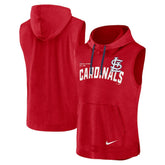 Red St. Louis Cardinals Nike Athletic Sleeveless Hooded T-Shirt
