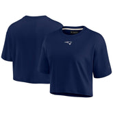 Women's Elements Super Soft Boxy Cropped T-Shirt - New England Patriots T-shirts