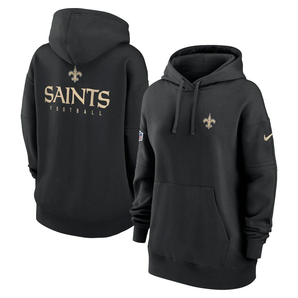 Women's 2023 Sideline Club Fleece Pullover Hoodie - New Orleans Saints Hoodies