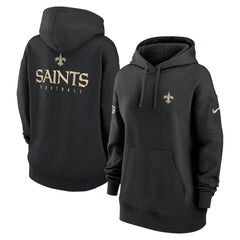 Women's 2023 Sideline Club Fleece Pullover Hoodie - New Orleans Saints Hoodies