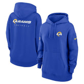 Women's 2023 Sideline Club Fleece Pullover Hoodie - Los Angeles Rams Hoodies