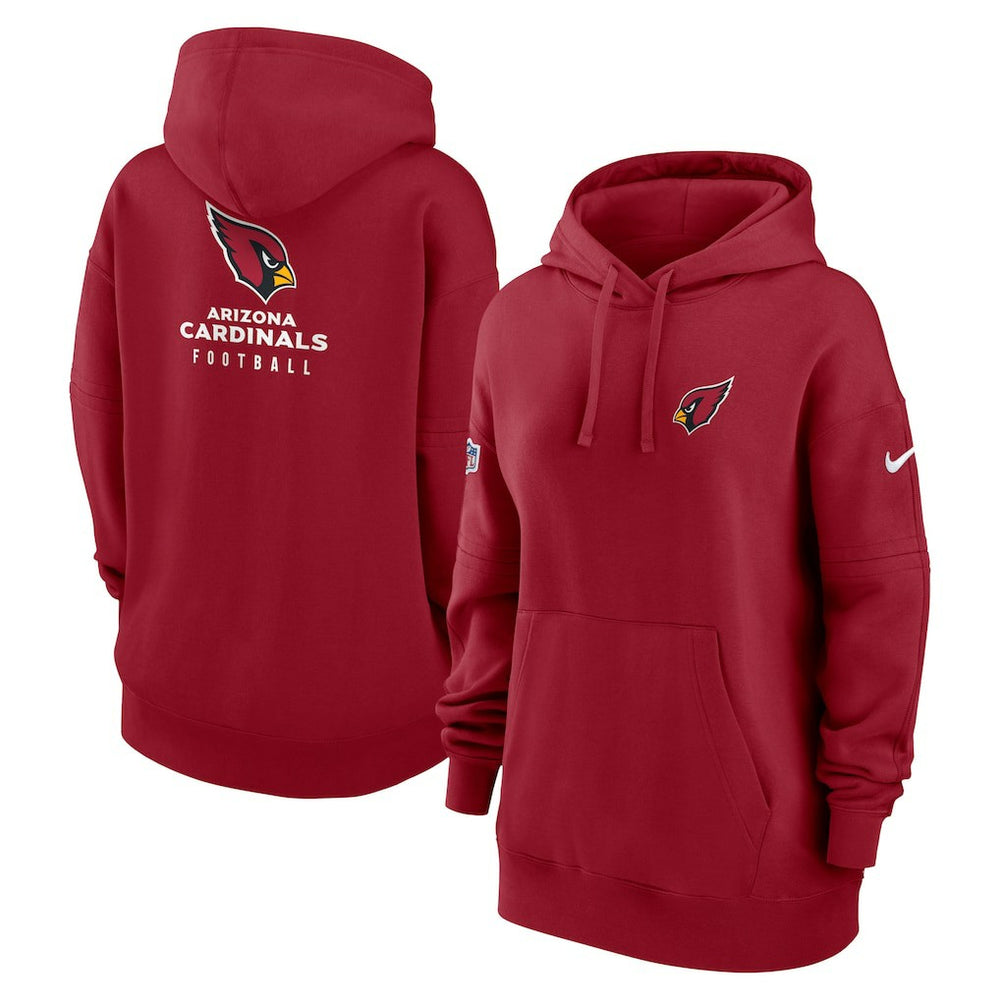 Women's 2023 Sideline Club Fleece Pullover Hoodie - Arizona Cardinals Hoodies