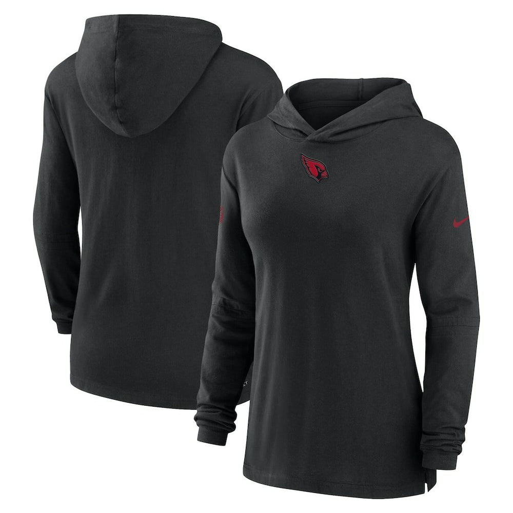 Women's Sideline Performance Long Sleeve Hoodie T-Shirt - Arizona Cardinals Hoodies