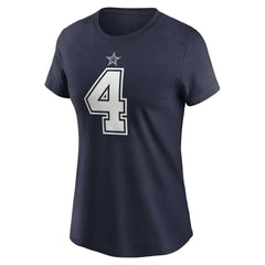 Dak Prescott Women's Player Name & Number T-Shirt - Dallas Cowboys T-shirts