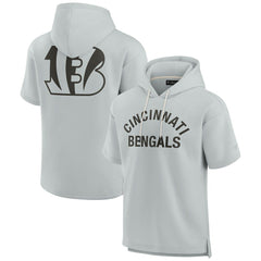 Unisex Elements Super Soft Fleece Short Sleeve Pullover Hoodie - Cincinnati Bengals Hoodies