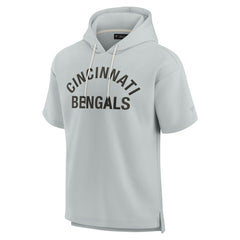 Unisex Elements Super Soft Fleece Short Sleeve Pullover Hoodie - Cincinnati Bengals Hoodies