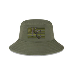 Green Kansas City Royals New Era 2023 Armed Forces Day Bucket Hat