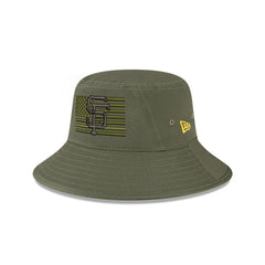 Green San Francisco Giants New Era 2023 Armed Forces Day Bucket Hat