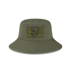 Green San Francisco Giants New Era 2023 Armed Forces Day Bucket Hat