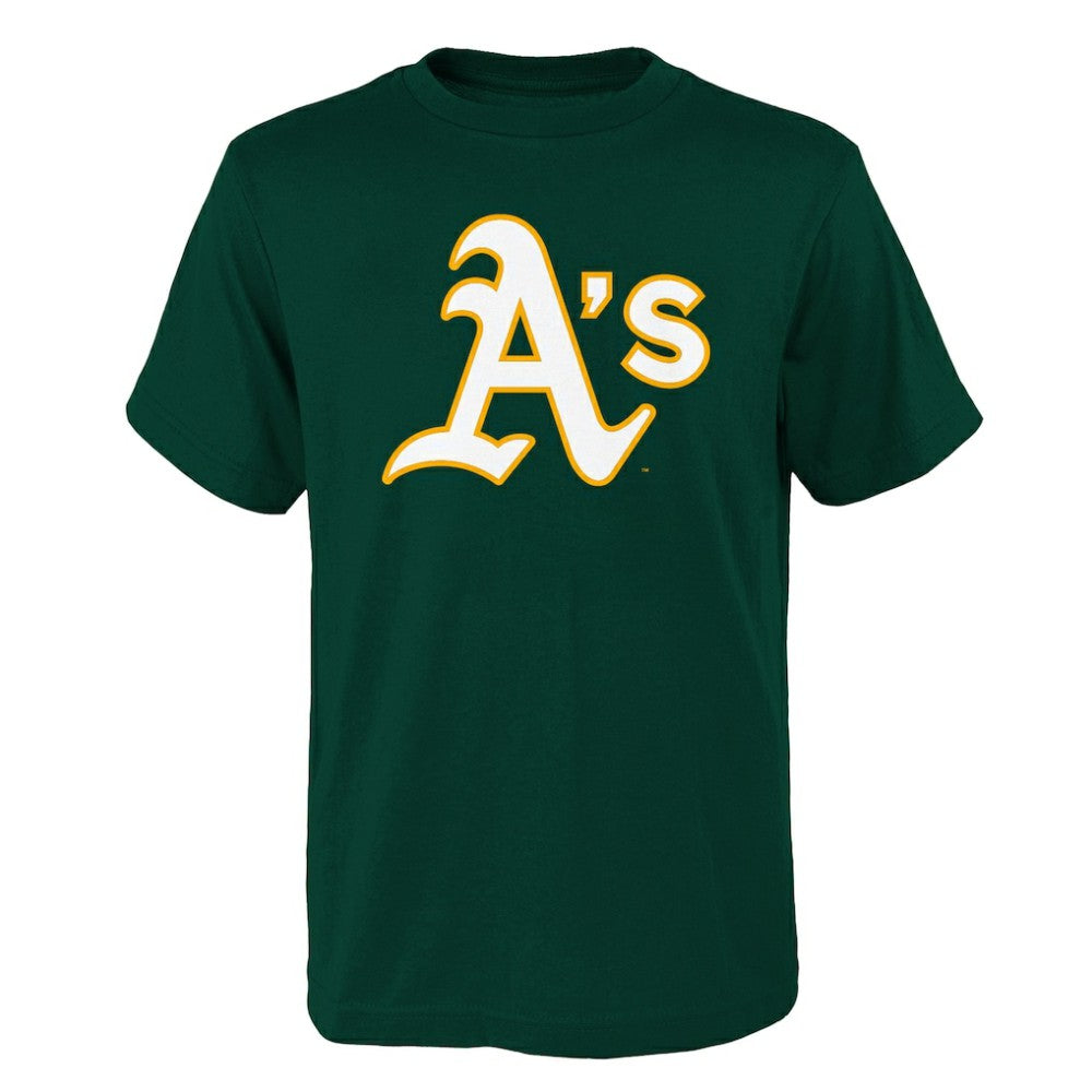 Green Athletics Youth Logo Primary Team T-Shirt