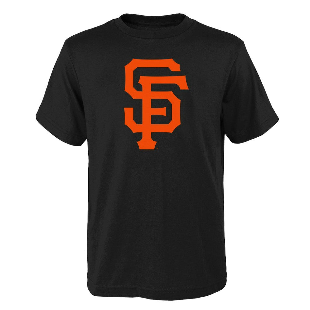 Black San Francisco Giants Youth Logo Primary Team T-Shirt