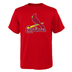 Red St. Louis Cardinals Youth Logo Primary Team T-Shirt