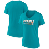 Women's Primary Play V-Neck T-Shirt - Miami Dolphins T-shirts