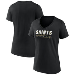 Women's Primary Play V-Neck T-Shirt - New Orleans Saints T-shirts