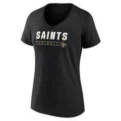 Women's Primary Play V-Neck T-Shirt - New Orleans Saints T-shirts