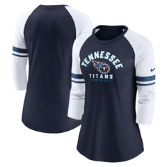 Women's Fashion 3/4-Sleeve Lightweight Raglan Fashion T-Shirt - Tennessee Titans T-shirts