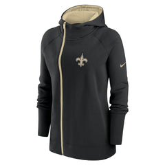 Women's Asymmetrical Raglan Full-Zip Hoodie - New Orleans Saints Hoodies