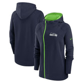 Women's Asymmetrical Raglan Full-Zip Hoodie - Seattle Seahawks Hoodies