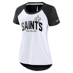 Women's Back Slit Lightweight Fashion T-Shirt - New Orleans Saints T-shirts