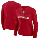 Women's Modest Crop Performance Long Sleeve T-Shirt - Tampa Bay Buccaneers T-shirts