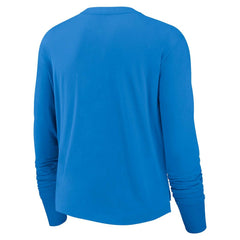 Women's Modest Crop Performance Long Sleeve T-Shirt - Los Angeles Chargers T-shirts
