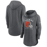 Women's Raglan Funnel Neck Pullover Hoodie - Cleveland Browns Hoodies