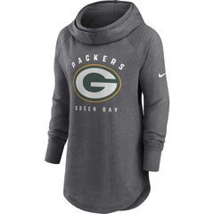 Women's Raglan Funnel Neck Pullover Hoodie - Green Bay Packers Hoodies