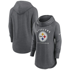 Women's Raglan Funnel Neck Pullover Hoodie - Pittsburgh Steelers Hoodies