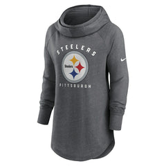 Women's Raglan Funnel Neck Pullover Hoodie - Pittsburgh Steelers Hoodies