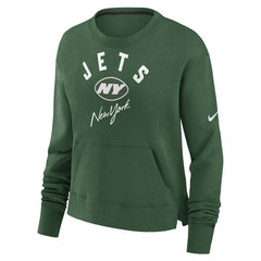 Women's High Hip Fleece Pullover Sweatshirt - New York Jets Pullover