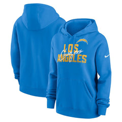 Women's Wordmark Club Fleece Pullover Hoodie - Los Angeles Chargers Hoodies