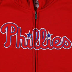 Red Philadelphia Phillies Youth Wordmark Full-Zip Fleece Hoodie