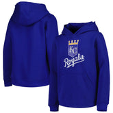 Royal Kansas City Royals Youth Team Primary Logo Pullover Hoodie