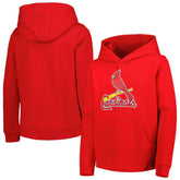 Red St. Louis Cardinals Youth Team Primary Logo Pullover Hoodie