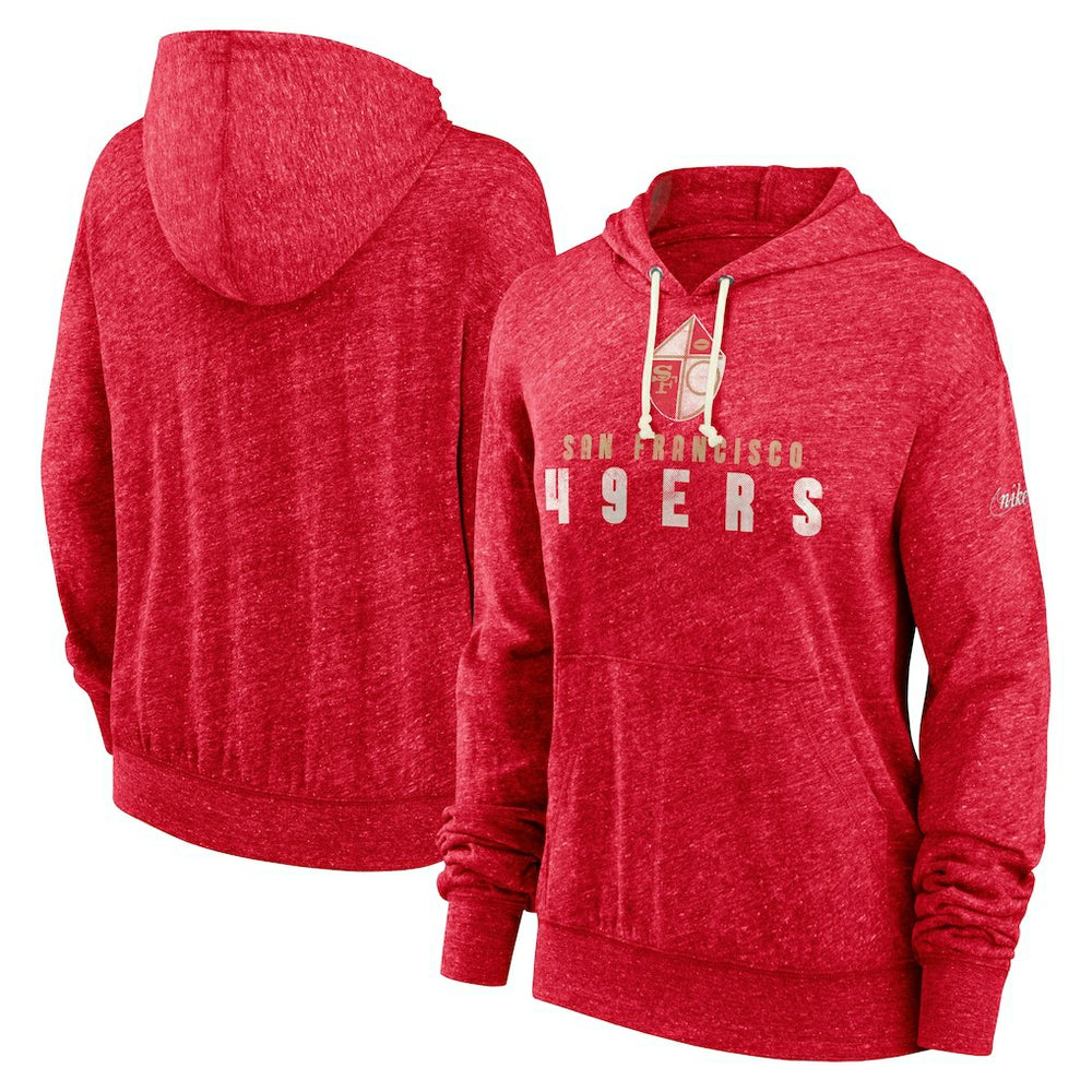Women's Rewind Gym Vintage Lightweight Pullover Hoodie - San Francisco 49ers Hoodies