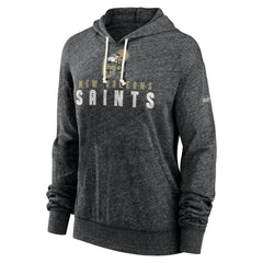 Women's Rewind Gym Vintage Lightweight Pullover Hoodie - New Orleans Saints Hoodies