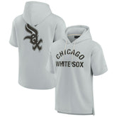 Gray Chicago White Sox Fanatics Unisex Elements Super Soft Fleece Short Sleeve Pullover Hoodie