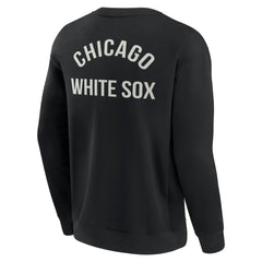 Black Chicago White Sox Fanatics Unisex Super Soft Pullover Crew Sweatshirt