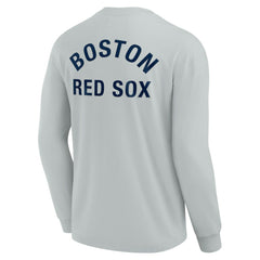 Gray Boston Red Sox Fanatics Unisex Elements Super Soft Long Sleeve T-Shirt