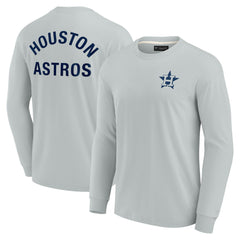 Gray Houston Astros Fanatics Unisex Elements Super Soft Long Sleeve T-Shirt