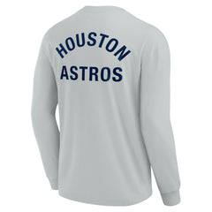 Gray Houston Astros Fanatics Unisex Elements Super Soft Long Sleeve T-Shirt
