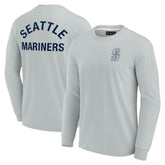 Gray Seattle Mariners Fanatics Unisex Elements Super Soft Long Sleeve T-Shirt