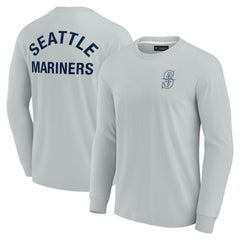 Gray Seattle Mariners Fanatics Unisex Elements Super Soft Long Sleeve T-Shirt