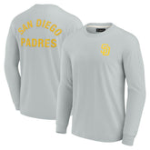 Gray San Diego Padres Fanatics Unisex Elements Super Soft Long Sleeve T-Shirt