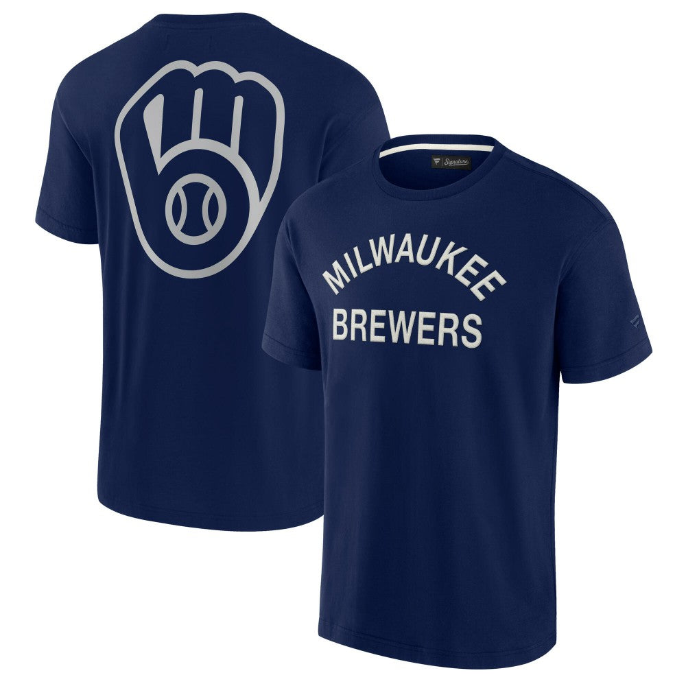 Navy Milwaukee Brewers Fanatics Unisex Elements Super Soft Short Sleeve T-Shirt