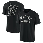 Black Miami Marlins Fanatics Unisex Elements Super Soft Short Sleeve T-Shirt