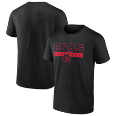 Black Chicago Cubs In The Mitt T-Shirt