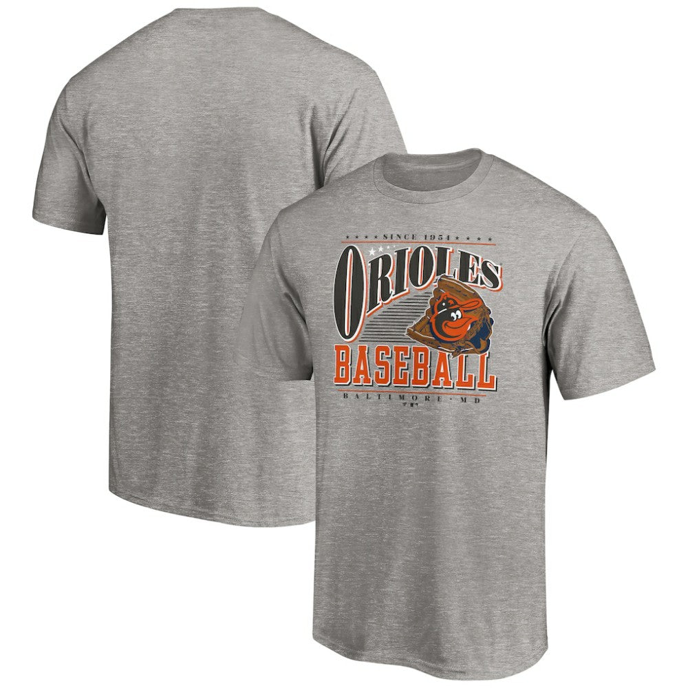 Heather Gray Baltimore Orioles Cooperstown Collection Winning Time T-Shirt