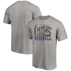Heather Gray Colorado Rockies Cooperstown Collection Winning Time T-Shirt