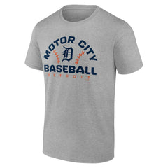 Heather Gray Detroit Tigers Team Go For Two T-Shirt